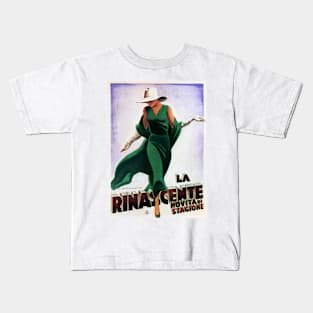 La Rinascente Italian Department Store Advertisement Vintage Art Deco Kids T-Shirt